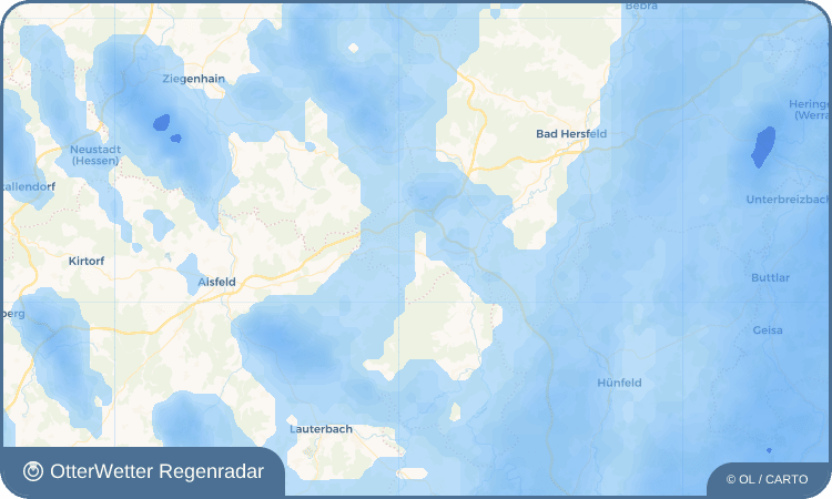 OtterWetter Regenradar-Widget Breitenbach am Herzberg