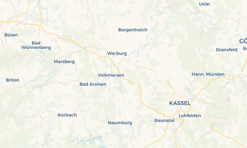 Regenradar Vorschaubild - Aktuelle Niederschläge in Breuna und Umgebung