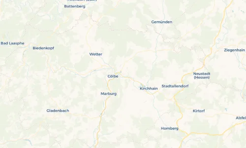 Regenradar-Vorschau: aktuelle Niederschläge in Bürgeln und Umgebung