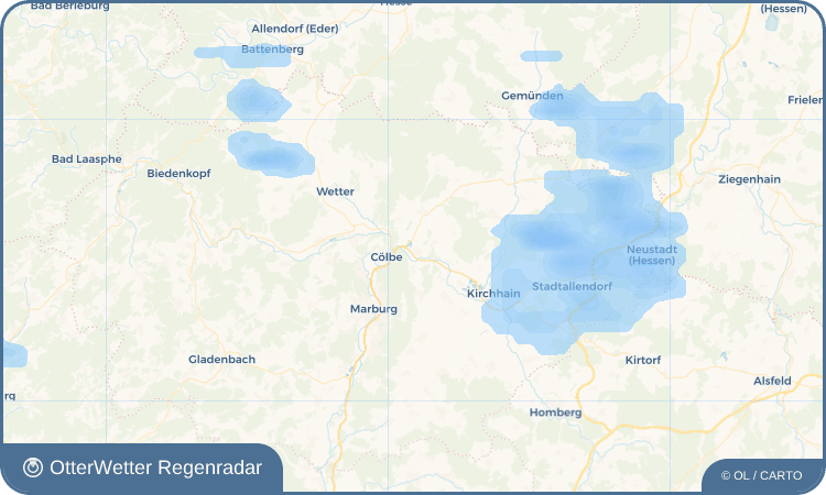 OtterWetter Regenradar-Widget Bürgeln