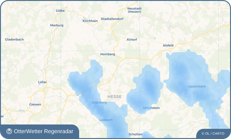 OtterWetter Regenradar-Widget Burg Gemünden