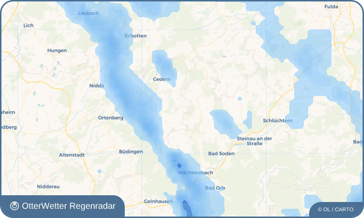 OtterWetter Regenradar-Widget Burgbracht