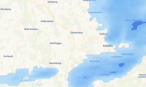 Regenradar Vorschaubild - Aktuelle Niederschläge in Burghasungen und Umgebung