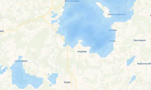 Regenradar Vorschaubild - Aktuelle Niederschläge in Burghaun und Umgebung
