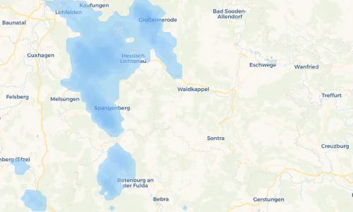 Regenradar Vorschaubild - Aktuelle Niederschläge in Burghofen und Umgebung