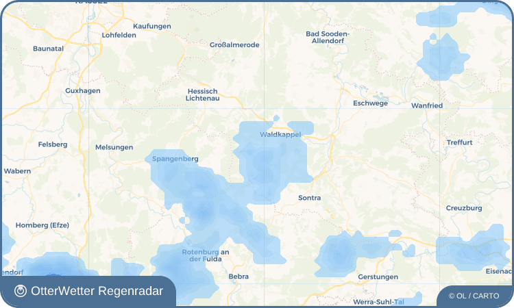 OtterWetter Regenradar-Widget Burghofen