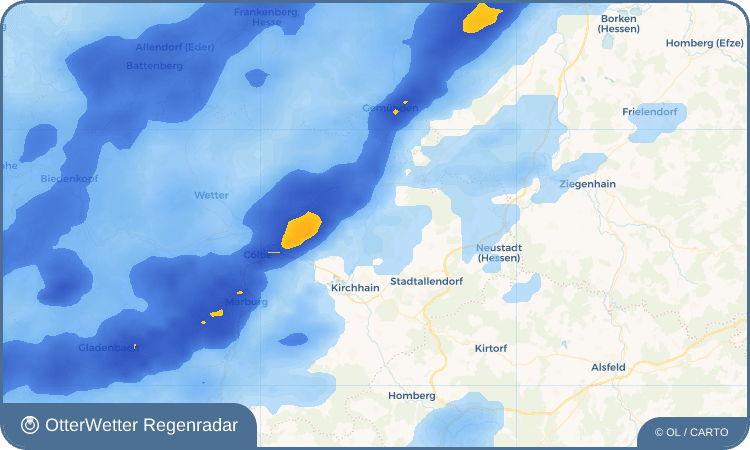 Wetter-Widget-Vorschau mit Vorhersagedaten für Burgholz