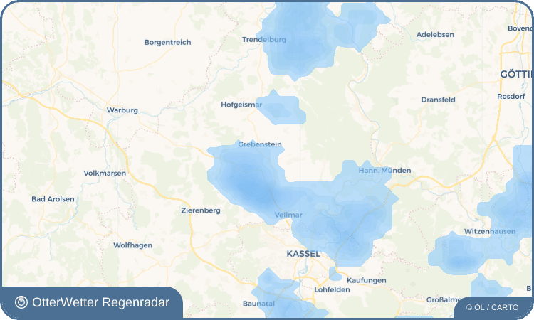 OtterWetter Regenradar-Widget Burguffeln