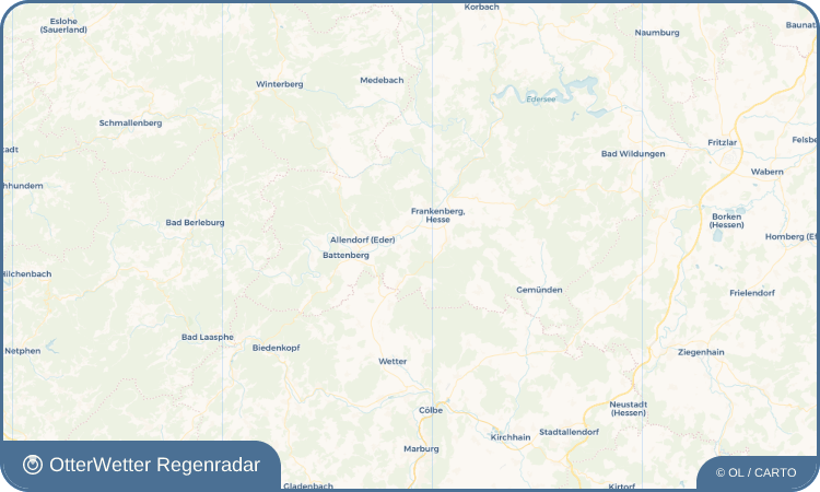 Widget-Vorschau für Burgwald Wetter-Widget-Vorschau mit Vorhersagedaten für Burgwald