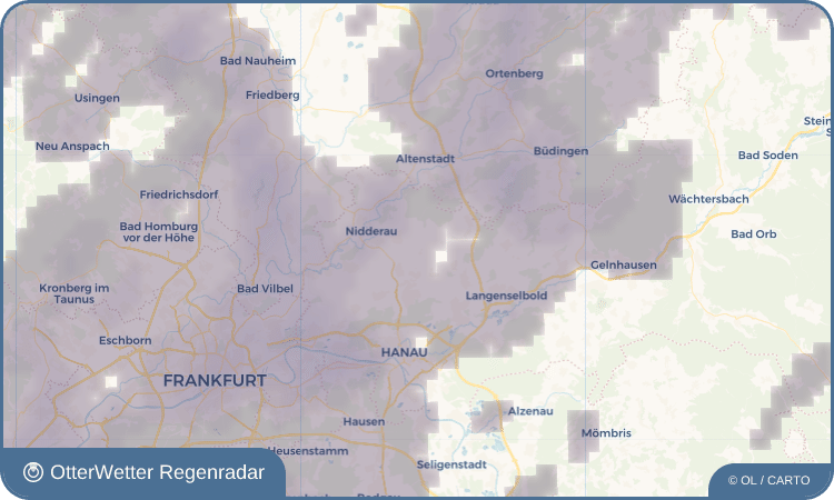 OtterWetter Regenradar-Widget Butterstadt