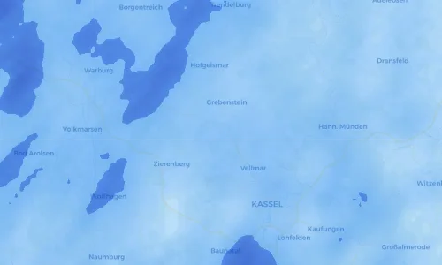 Regenradar Vorschaubild - Aktuelle Niederschläge in Calden und Umgebung