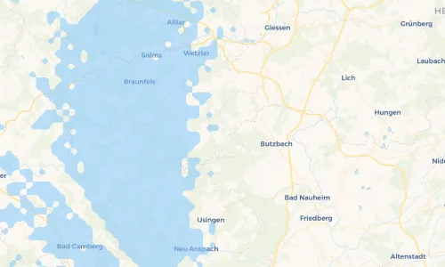 Regenradar-Vorschau: aktuelle Niederschläge in Cleeberg und Umgebung