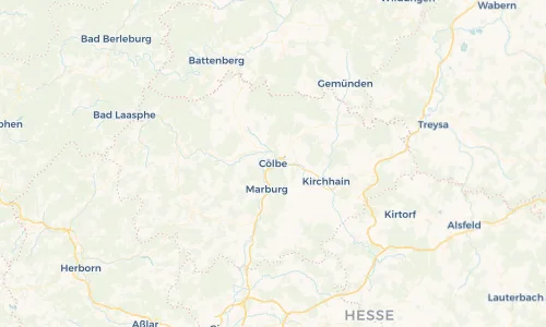 Regenradar Vorschaubild - Aktuelle Niederschläge in Cölbe und Umgebung