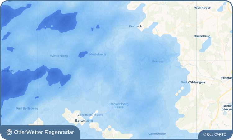 OtterWetter Regenradar-Widget Dalwigksthal