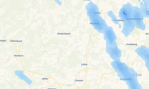 Regenradar Vorschaubild - Aktuelle Niederschläge in Damm und Umgebung