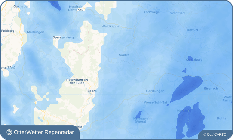 Widget-Vorschau für Dens Wetter-Widget-Vorschau mit Vorhersagedaten für Dens