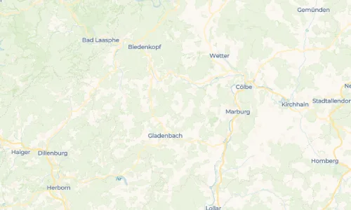 Regenradar Diedenshausen: aktuelle Niederschläge in Diedenshausen und Umgebung, Stand 24. Oktober 2026 um 0:25 Uhr