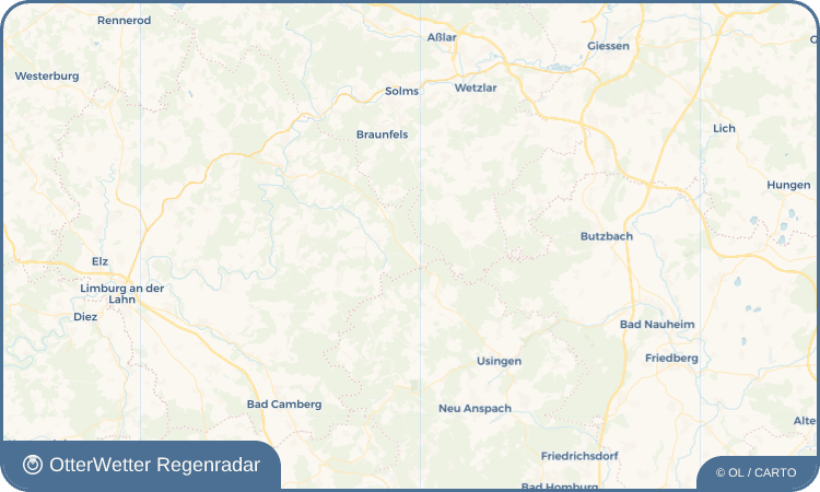 OtterWetter Regenradar-Widget Dietenhausen