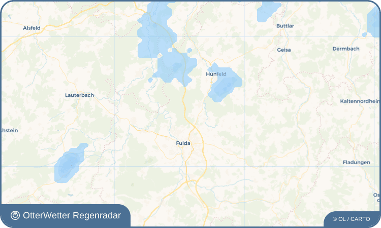 OtterWetter Regenradar-Widget Dietershan