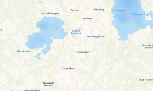 Regenradar-Vorschau: aktuelle Niederschläge in Dillich und Umgebung