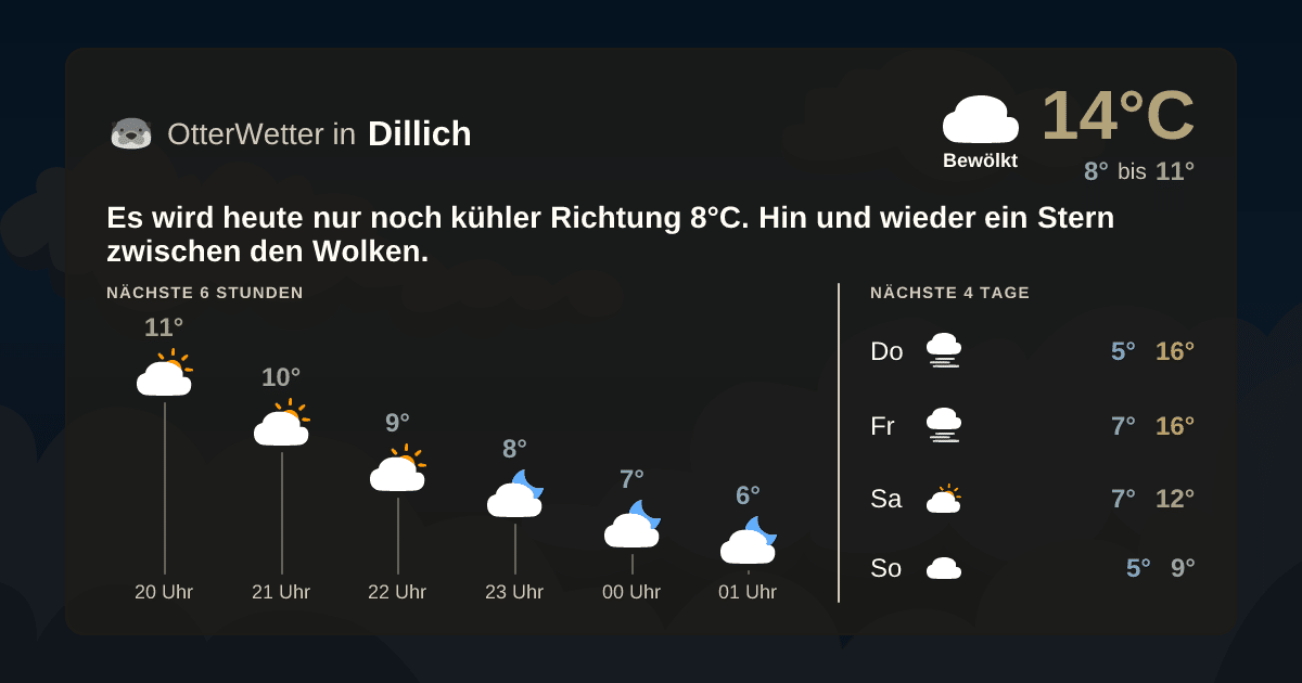 OtterWetter-Widget Dillich