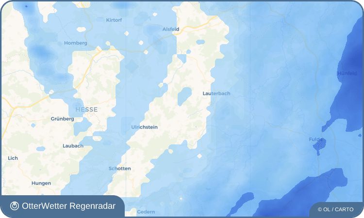 Wetter-Widget-Vorschau mit Vorhersagedaten für Dirlammen