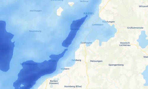 Regenradar Vorschaubild - Aktuelle Niederschläge in Dissen und Umgebung