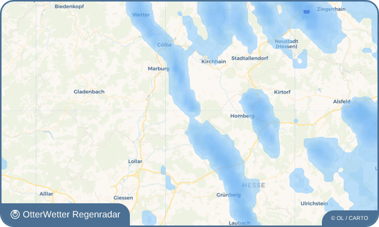 OtterWetter Regenradar-Widget Dreihausen