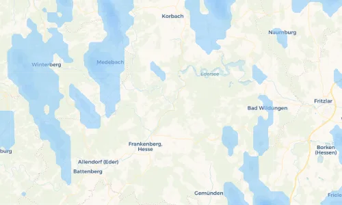Regenradar Vorschaubild - Aktuelle Niederschläge in Ederbringhausen und Umgebung