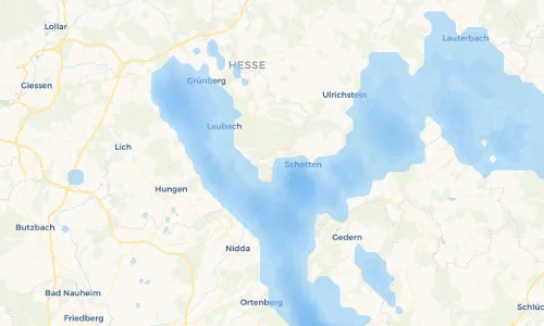 Regenradar Vorschaubild - Aktuelle Niederschläge in Einartshausen und Umgebung