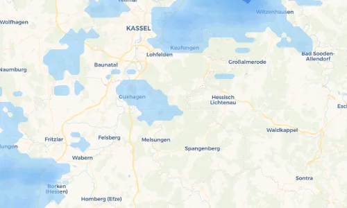 Regenradar Vorschaubild - Aktuelle Niederschläge in Eiterhagen und Umgebung
