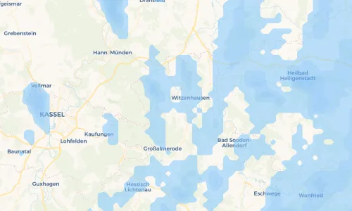 Regenradar Vorschaubild - Aktuelle Niederschläge in Ellingerode und Umgebung