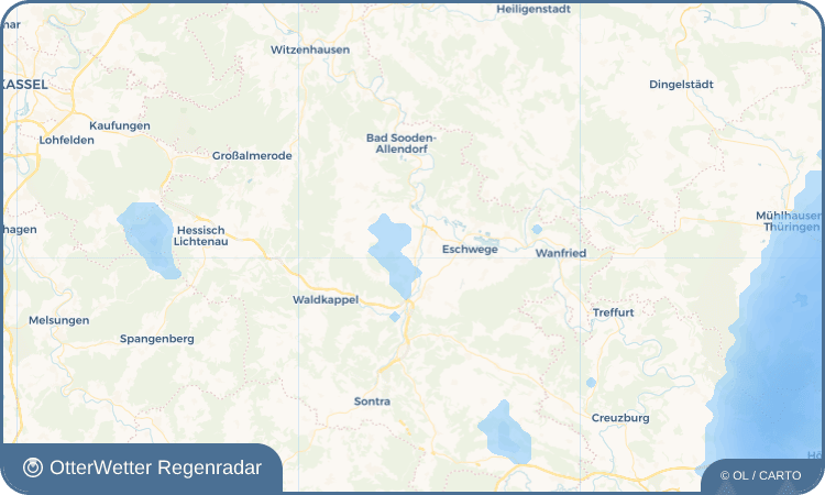 OtterWetter Regenradar-Widget Eltmannshausen