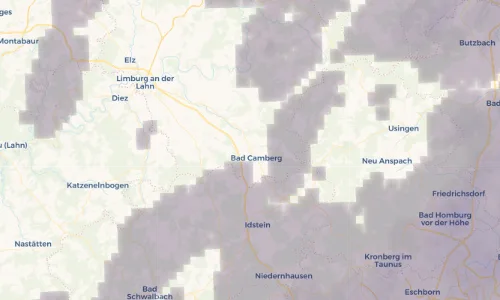 Regenradar Vorschaubild - Aktuelle Niederschläge in Erbach und Umgebung
