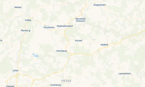 Regenradar Vorschaubild - Aktuelle Niederschläge in Erbenhausen und Umgebung