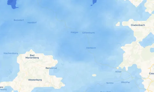 Regenradar Vorschaubild - Aktuelle Niederschläge in Erdbach und Umgebung
