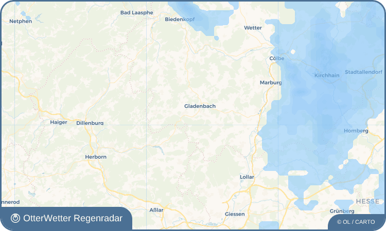 Wetter-Widget-Vorschau mit Vorhersagedaten für Erdhausen