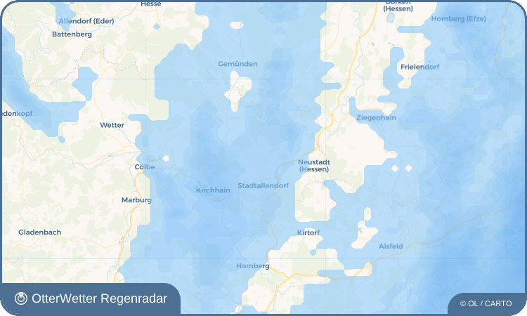 OtterWetter Regenradar-Widget Erksdorf