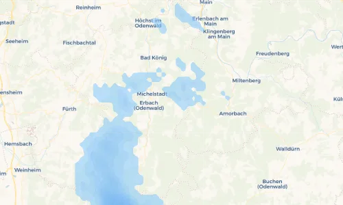 Regenradar Vorschaubild - Aktuelle Niederschläge in Ernsbach und Umgebung