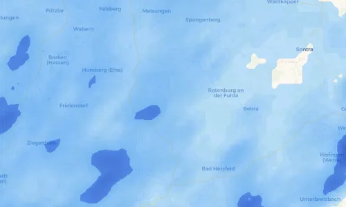 Regenradar Vorschaubild - Aktuelle Niederschläge in Ersrode und Umgebung