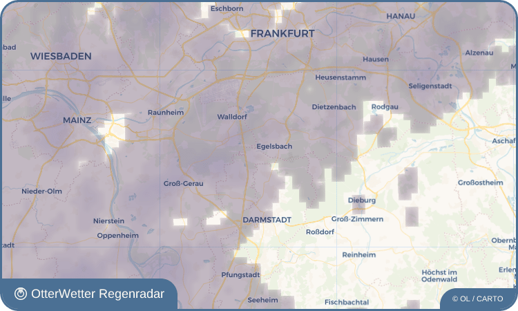 OtterWetter Regenradar-Widget Erzhausen