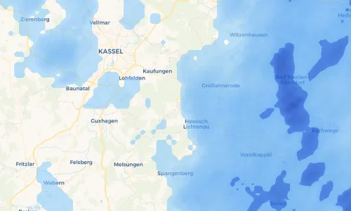 Regenradar Vorschaubild - Aktuelle Niederschläge in Eschenstruth und Umgebung