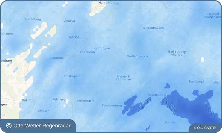 OtterWetter Regenradar-Widget Eschenstruth