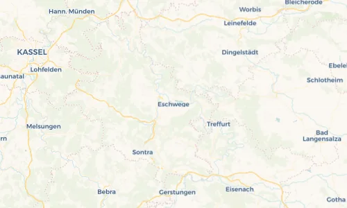 Regenradar Vorschaubild - Aktuelle Niederschläge in Eschwege und Umgebung