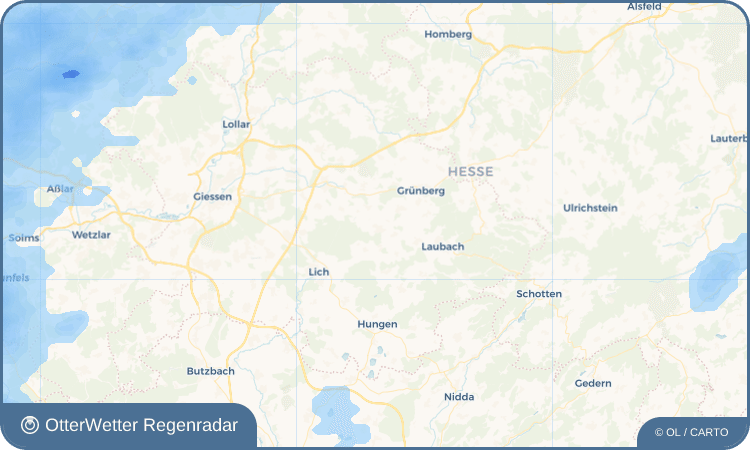 Wetter-Widget-Vorschau mit Vorhersagedaten für Ettingshausen