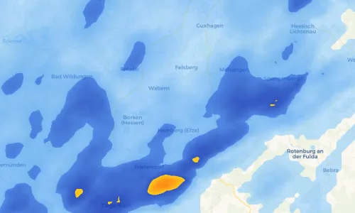 Regenradar Vorschaubild - Aktuelle Niederschläge in Falkenberg und Umgebung
