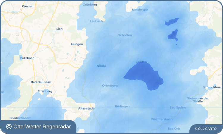 OtterWetter Regenradar-Widget Fauerbach