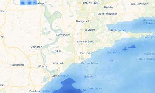 Regenradar-Vorschau: aktuelle Niederschläge in Fehlheim und Umgebung