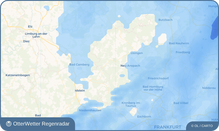 OtterWetter Regenradar-Widget Finsternthal