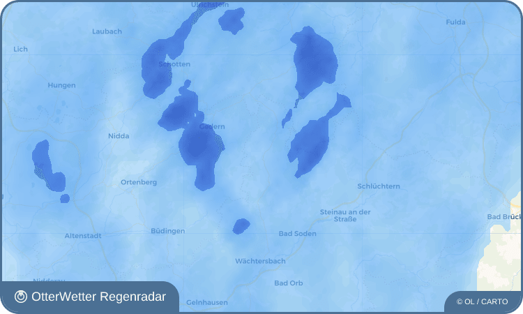 OtterWetter Regenradar-Widget Fischborn